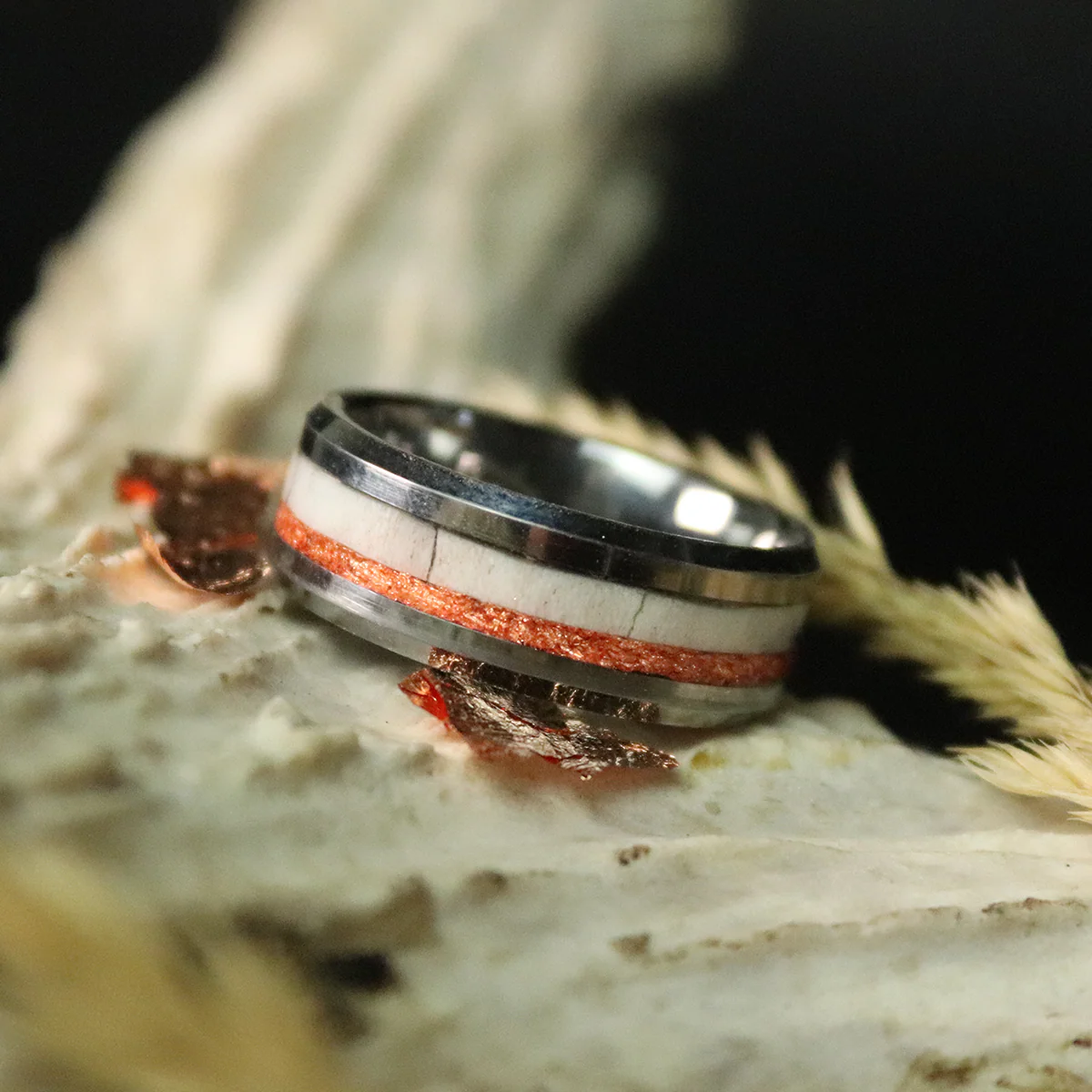 Antler and Rose Gold Ring - Image 2