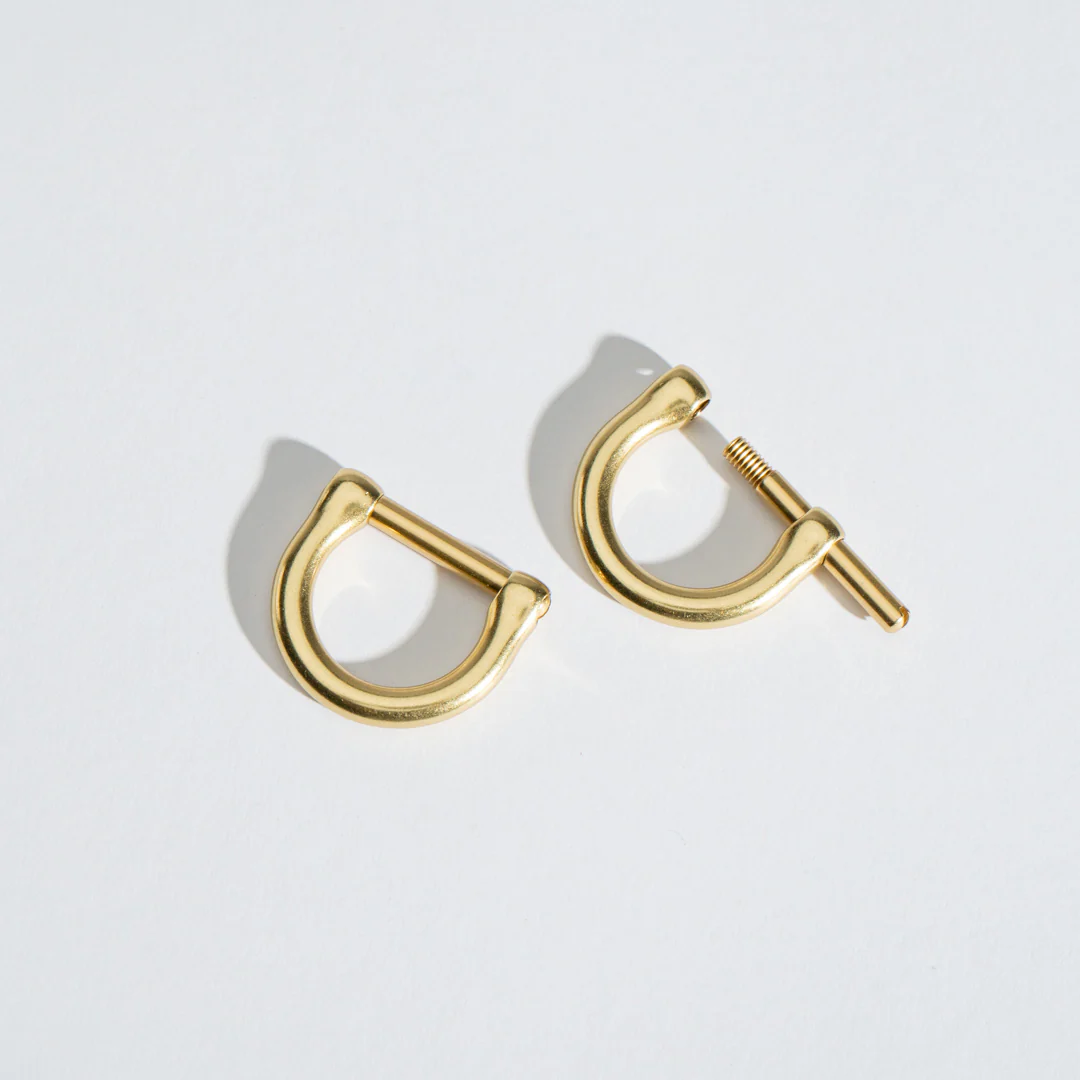 Brass Screw D Ring - 2pk - Image 2