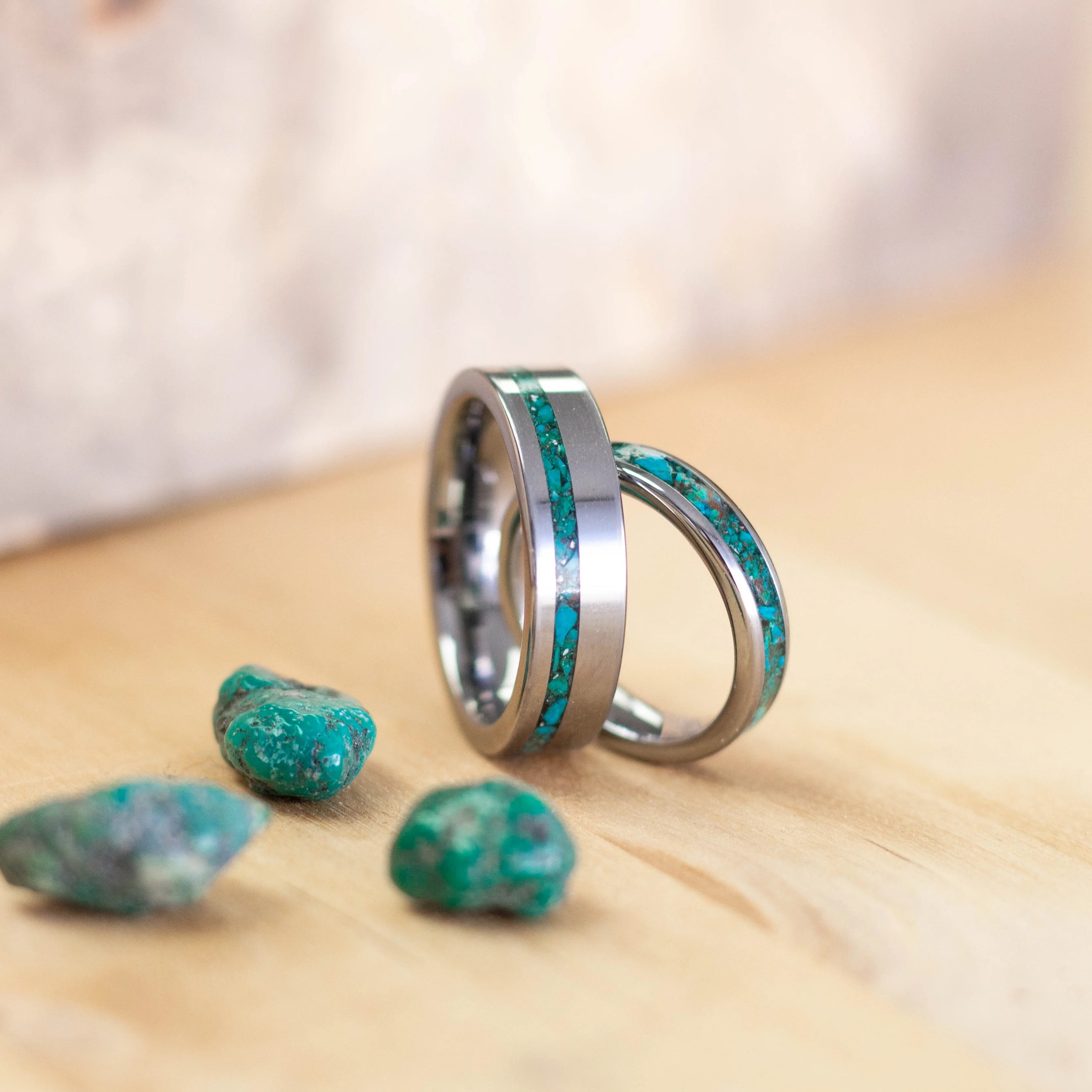 Chrysocolla Inlay Ring