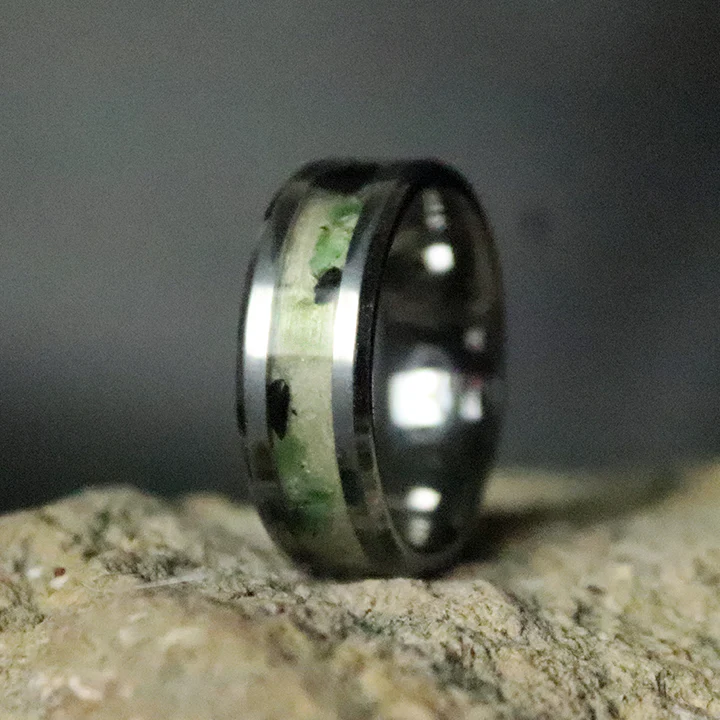 Aspen Emerald Inlay Ring - Image 2