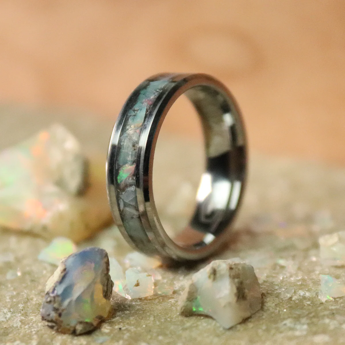Opal Inlay Ring - Image 2