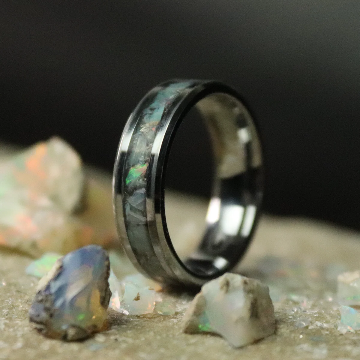 Opal Inlay Ring - Image 3